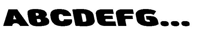 Kulutu Alt Heavy Expanded Oblique Font UPPERCASE