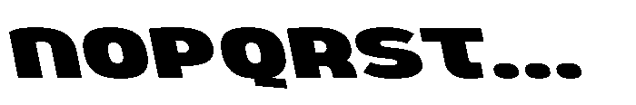 Kulutu Alt Heavy Expanded Oblique Font UPPERCASE