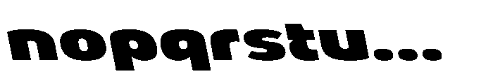 Kulutu Alt Heavy Expanded Oblique Font LOWERCASE