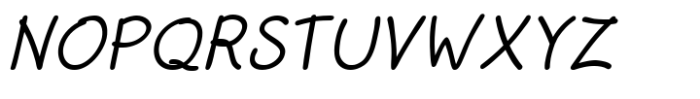 Kumo Sans Italic Font UPPERCASE