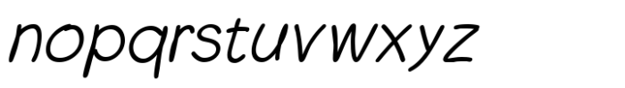 Kumo Sans Italic Font LOWERCASE