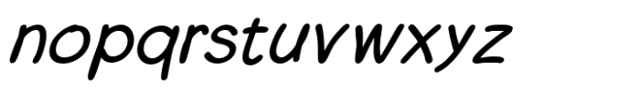 Kumo Sans Medium Italic Font LOWERCASE