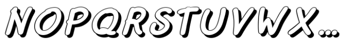 Kumo Sans Shadow Font UPPERCASE