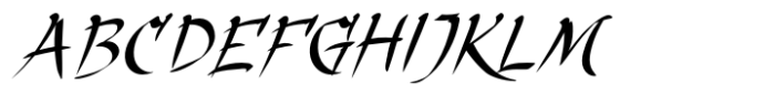 Kungfu Brush Font UPPERCASE
