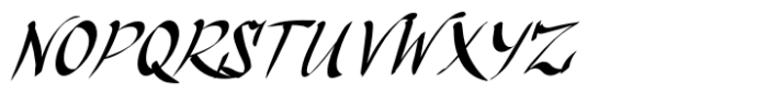 Kungfu Brush Font UPPERCASE