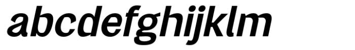 Kuniku Italic Semi Bold Font LOWERCASE