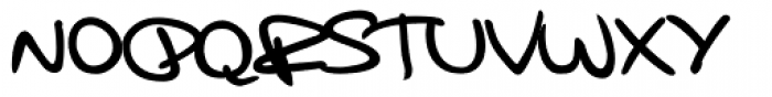 Kuno Handwriting Font UPPERCASE