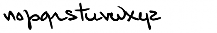 Kuno Handwriting Font LOWERCASE