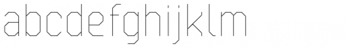 Kunst 12 Hairline Font LOWERCASE