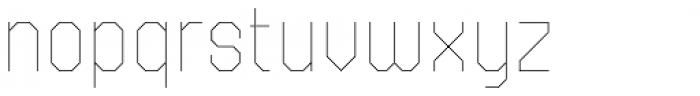 Kunst 12 Hairline Font LOWERCASE