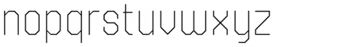 Kunst Rounded 24 Thin Font LOWERCASE