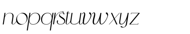 Kuranji Italic Font LOWERCASE