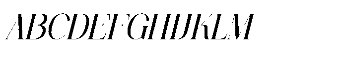 Kuriyos Italic Font UPPERCASE