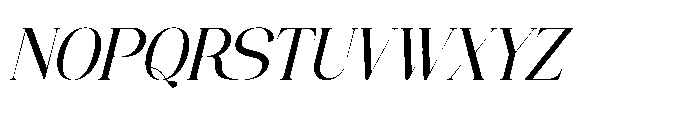 Kuriyos Italic Font UPPERCASE