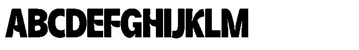 Kurlbit Compressed Font UPPERCASE