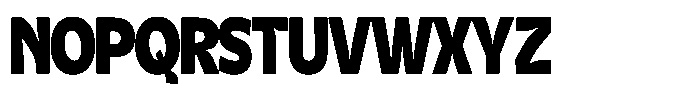 Kurlbit Compressed Font UPPERCASE