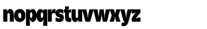 Kurlbit Compressed Font LOWERCASE