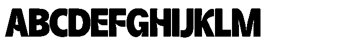 Kurlbit Condensed Font UPPERCASE