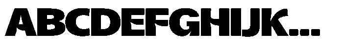 Kurlbit Expanded Font UPPERCASE