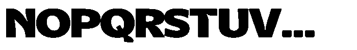 Kurlbit Expanded Font UPPERCASE