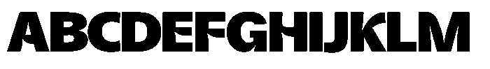 Kurlbit Extra Wide Font UPPERCASE