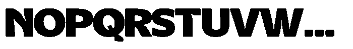 Kurlbit Extra Wide Font UPPERCASE