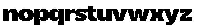 Kurlbit Extra Wide Font LOWERCASE