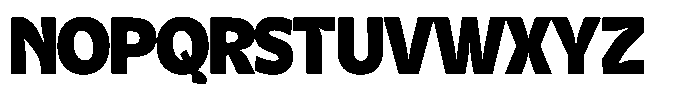 Kurlbit Narrow Font UPPERCASE