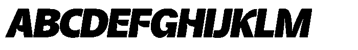 Kurlbit Slant Font UPPERCASE