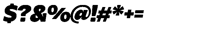 Kurlbit Wide Slant Font OTHER CHARS