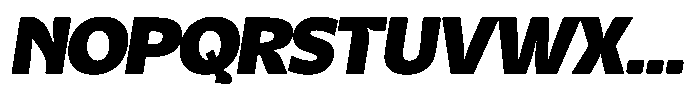 Kurlbit Wide Slant Font UPPERCASE
