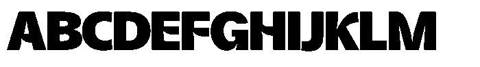 Kurlbit Wide Font UPPERCASE