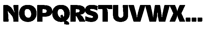 Kurlbit Wide Font UPPERCASE