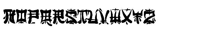 Kurojin Font UPPERCASE