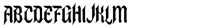 Kuroku Font UPPERCASE