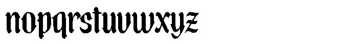 Kuroku Font LOWERCASE