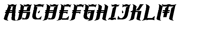 Kurotsyma Italic Font UPPERCASE