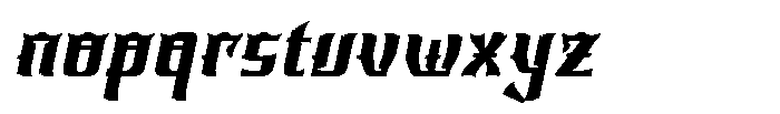Kurotsyma Italic Font LOWERCASE