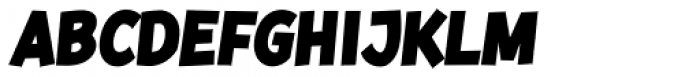 Kurri Island Caps Black Italic Font LOWERCASE
