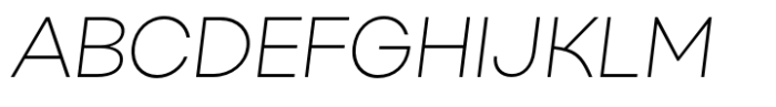 Kurye Extra Light Italic Font UPPERCASE