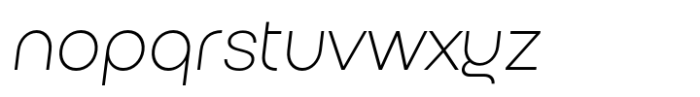Kurye Extra Light Italic Font LOWERCASE