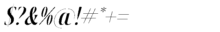 Kushers Italic Italic Font OTHER CHARS