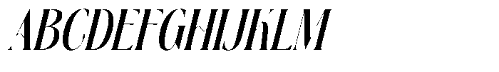 Kushers Italic Italic Font UPPERCASE