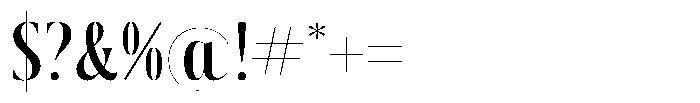 Kushers Regular Font OTHER CHARS