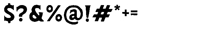 Kustom Machina Serif Font OTHER CHARS