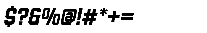 Kutser Slant Font OTHER CHARS