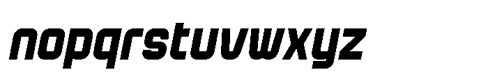 Kutser Slant Font LOWERCASE