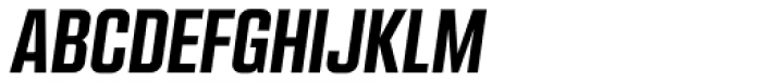 Kuunari Bold Condensed Italic Font UPPERCASE