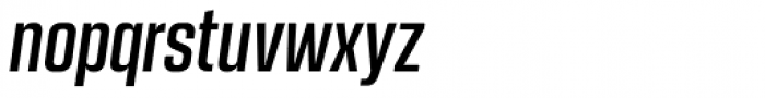 Kuunari Medium Compressed Italic Font LOWERCASE