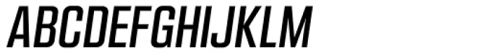 Kuunari Medium Condensed Italic Font UPPERCASE